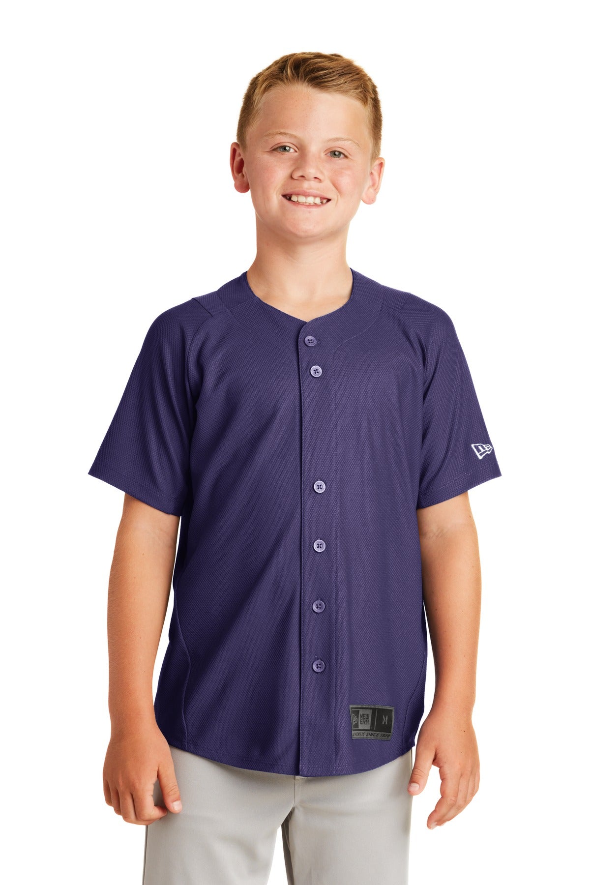 New Era Youth Diamond Era Full-Button Jersey