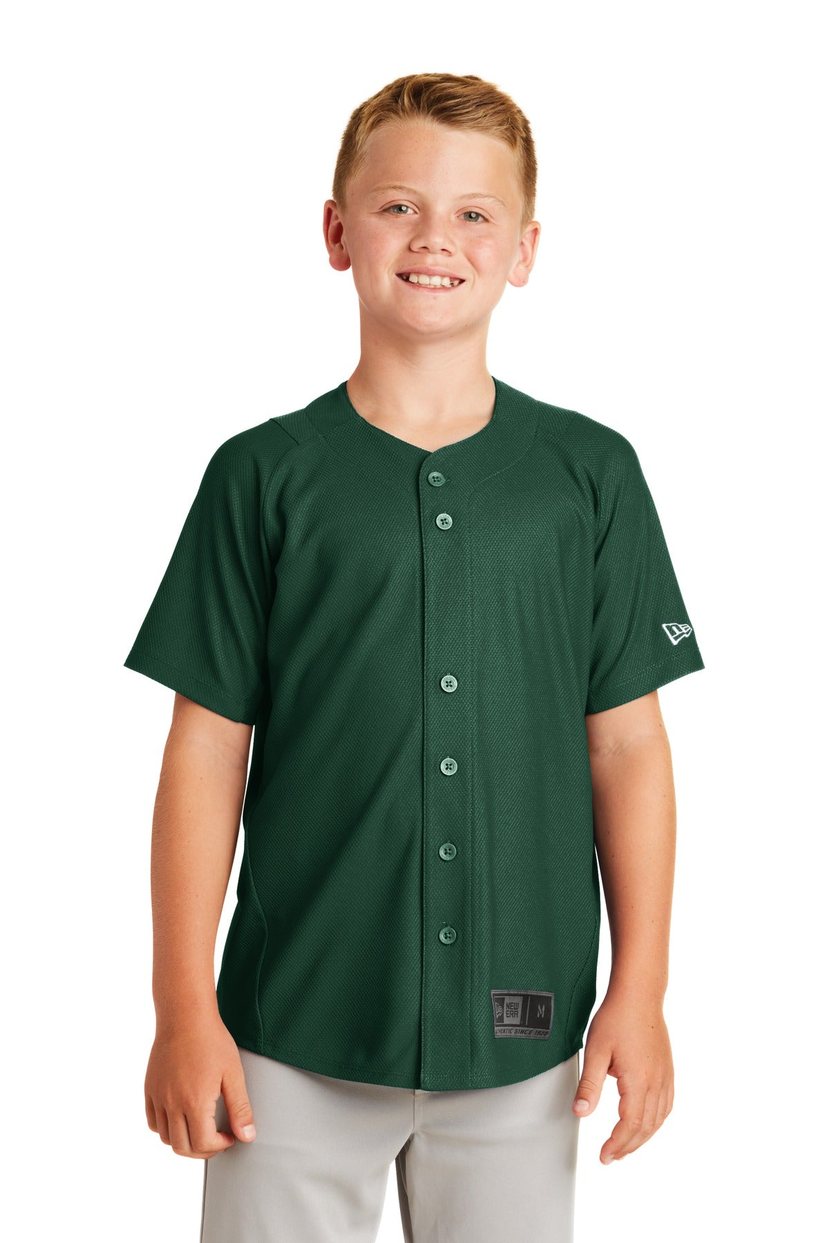 New Era Youth Diamond Era Full-Button Jersey