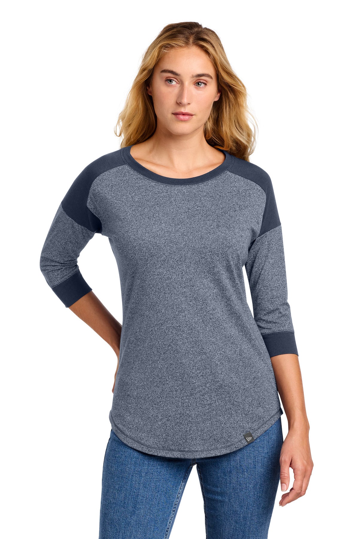 New Era Women's Heritage Blend 3/4-Sleeve Baseball Raglan Tee