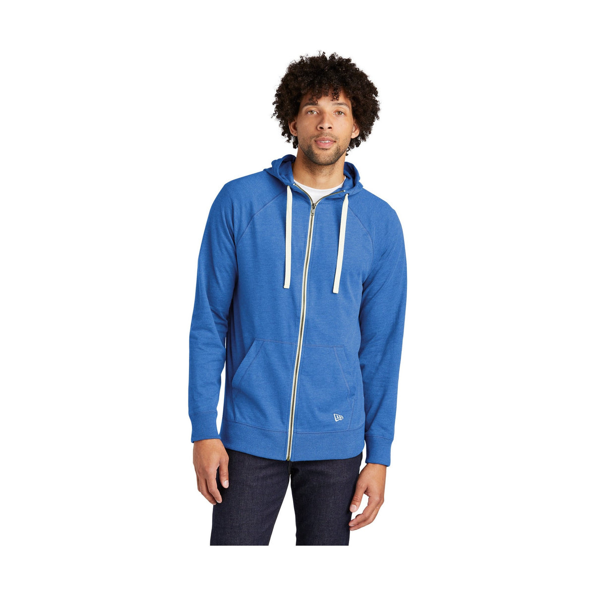 New Era Men's Sueded Cotton Blend Full-Zip Hoodie