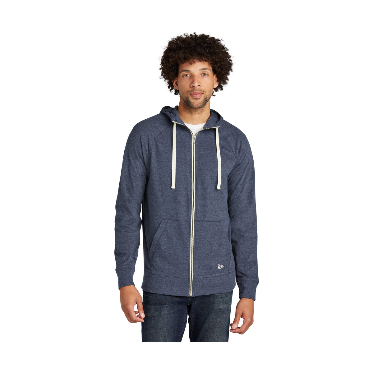 New Era Men's Sueded Cotton Blend Full-Zip Hoodie
