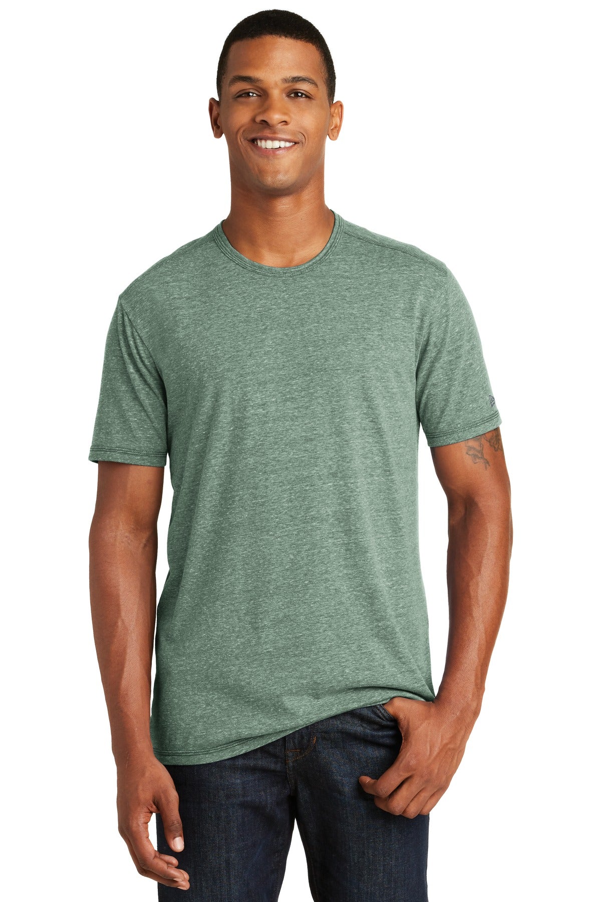 New Era Men's Tri-Blend Performance Crew Tee