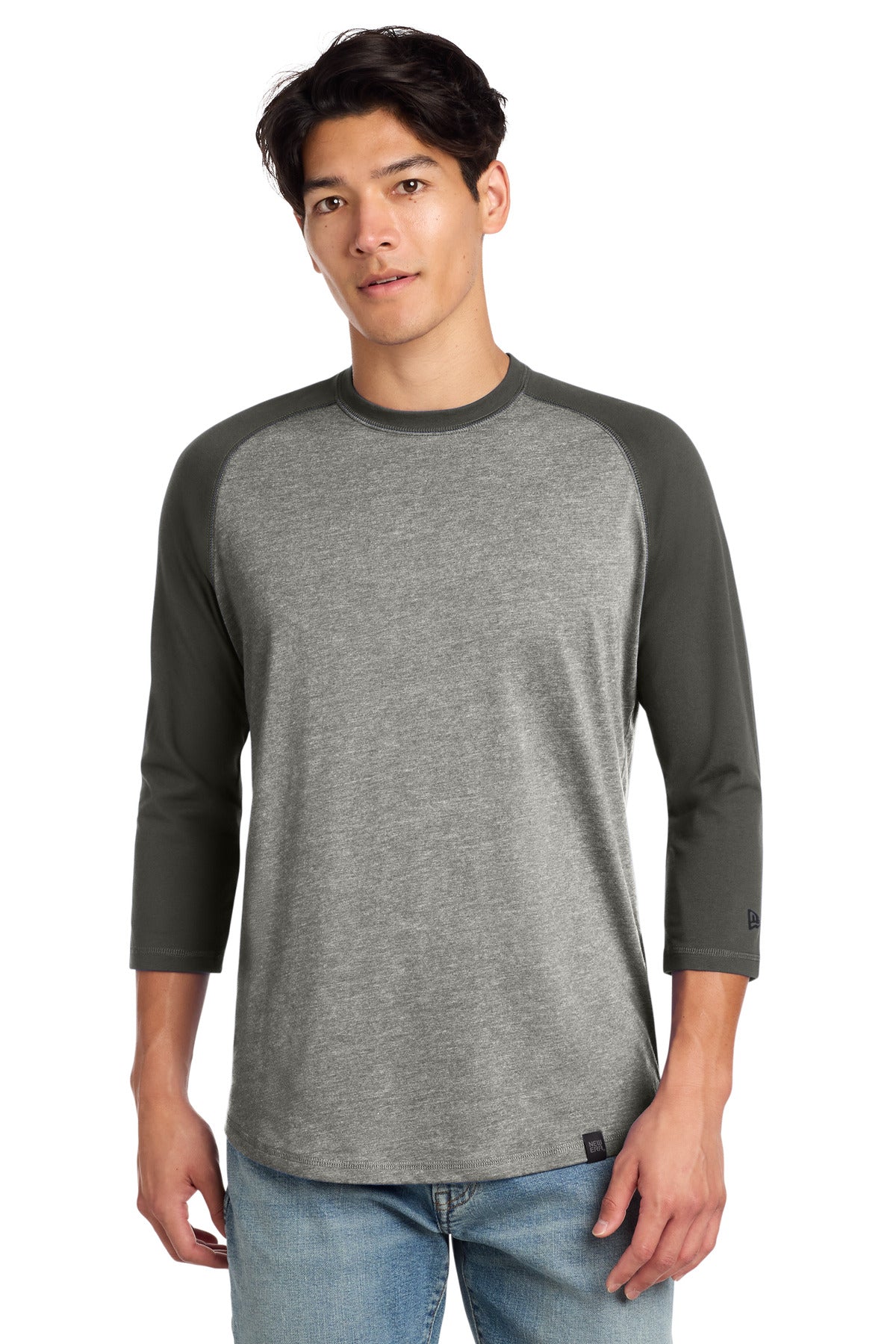 New Era Men's Heritage Blend 3/4-Sleeve Baseball Raglan Tee
