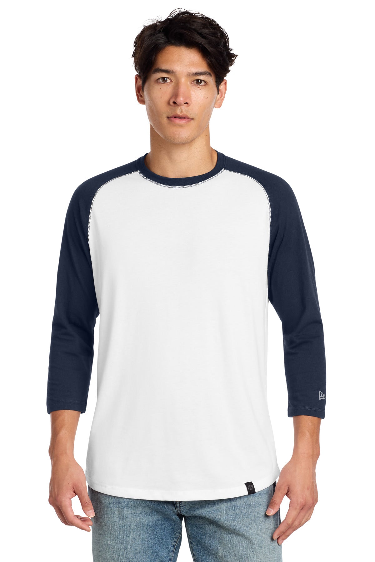 New Era Men's Heritage Blend 3/4-Sleeve Baseball Raglan Tee