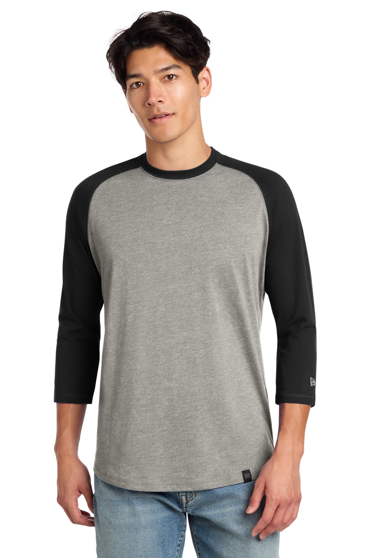 New Era Men's Heritage Blend 3/4-Sleeve Baseball Raglan Tee