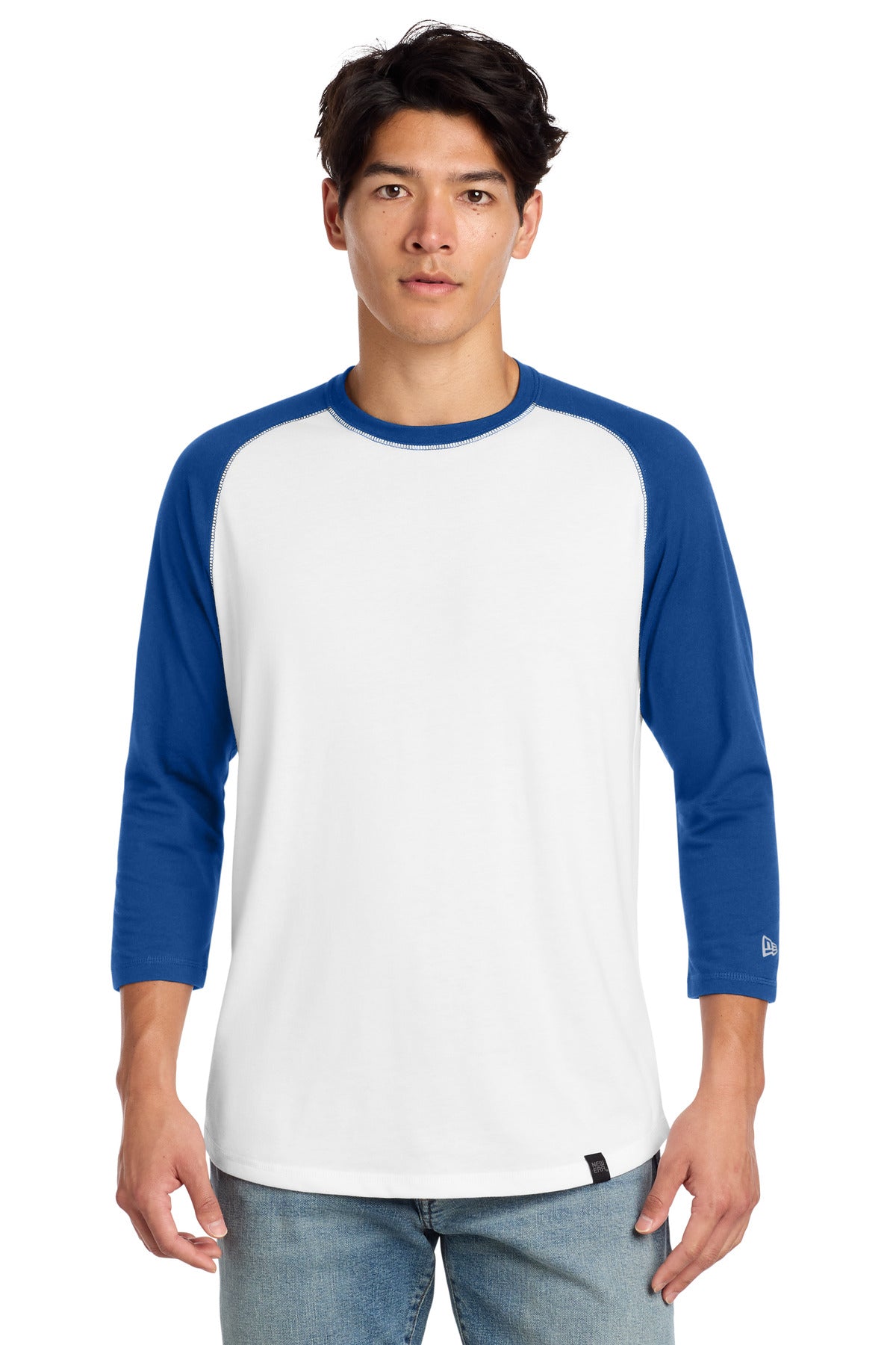 New Era Men's Heritage Blend 3/4-Sleeve Baseball Raglan Tee