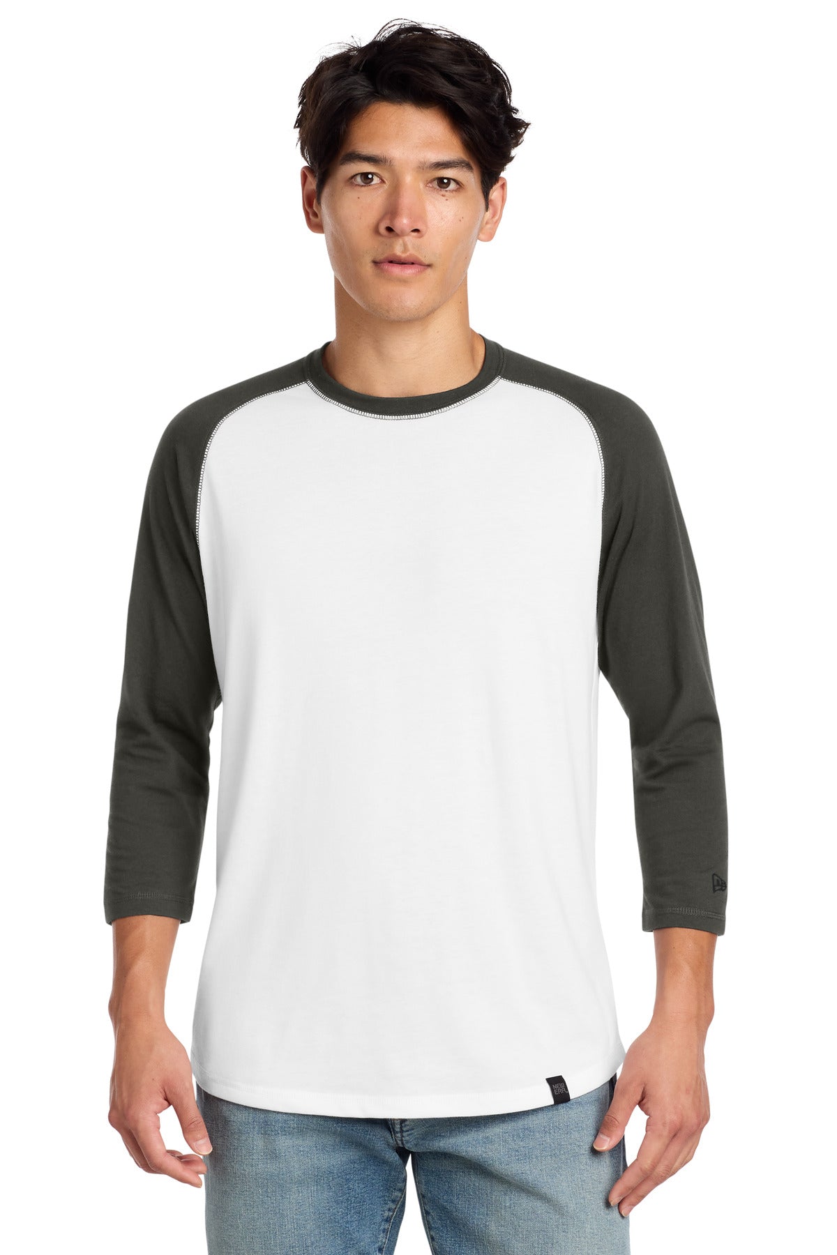 New Era Men's Heritage Blend 3/4-Sleeve Baseball Raglan Tee
