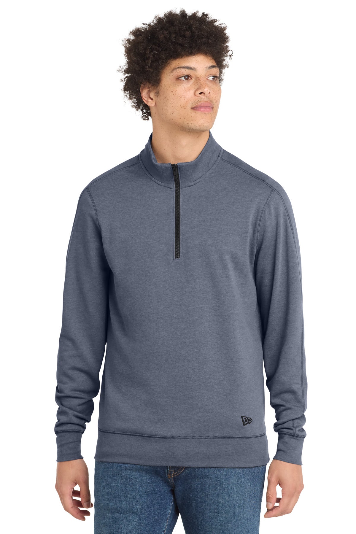 New Era Men's Tri-Blend Fleece 1/4-Zip Pullover