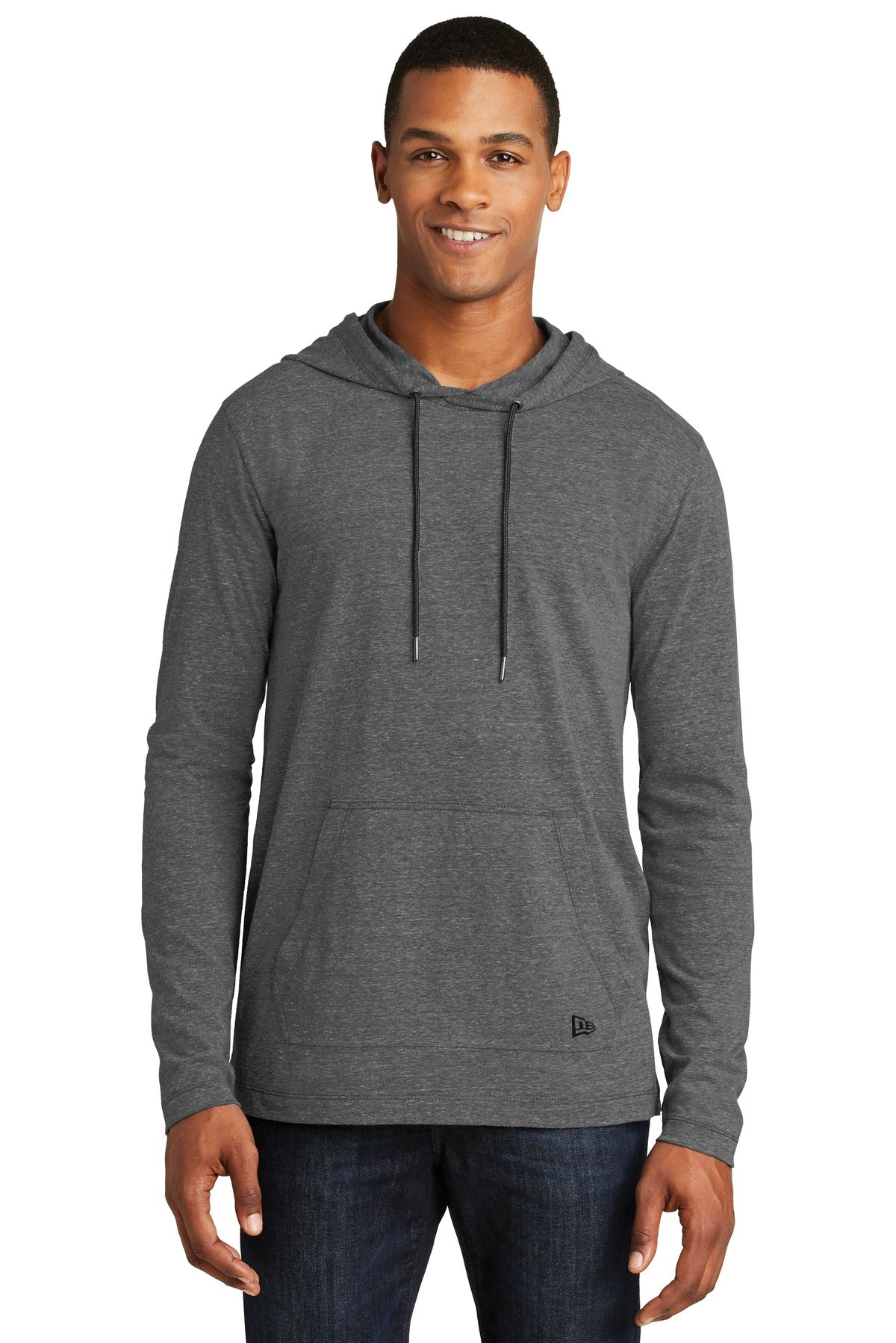 New Era Men's Tri-Blend Performance Pullover Hoodie Tee