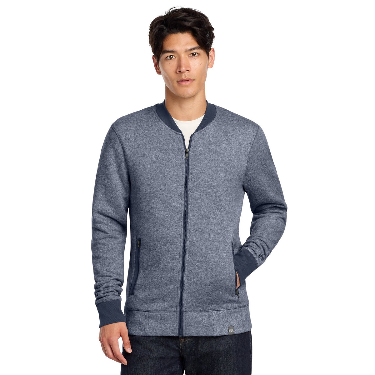 New Era Men's French Terry Baseball Full-Zip