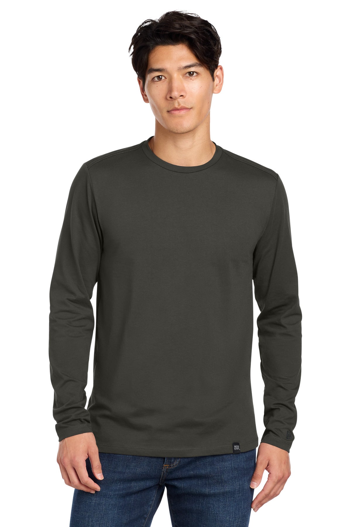 New Era Men's Heritage Blend Long Sleeve Crew Tee