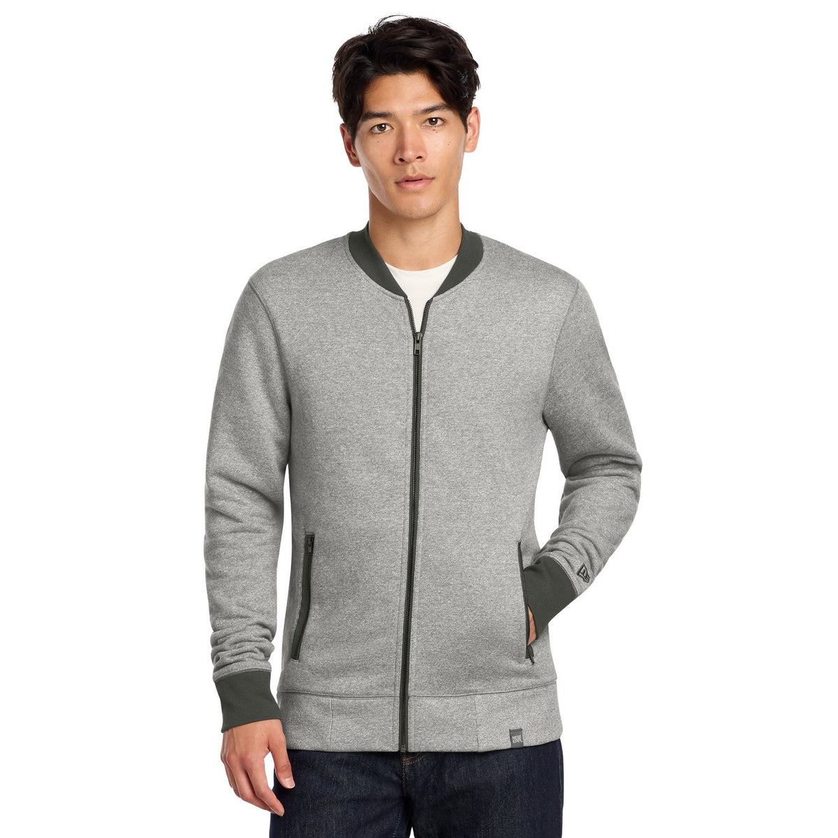 New Era Men's French Terry Baseball Full-Zip