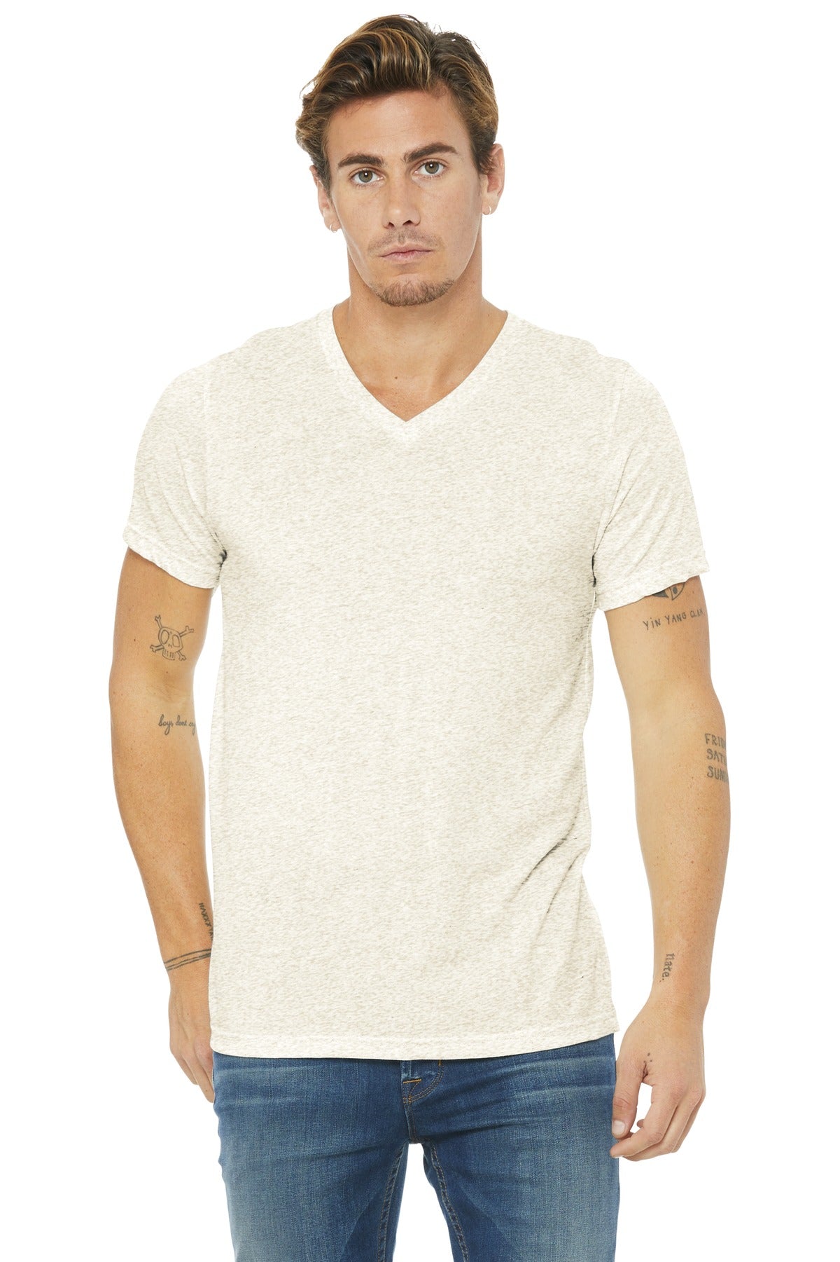 BELLA + CANVAS Men's Triblend V-Neck Tee