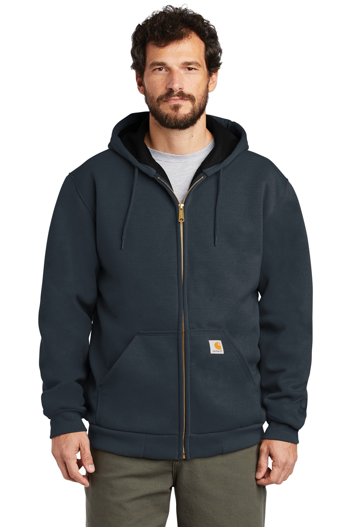 Carhartt Men's Rain Defender Rutland Thermal-Lined Hooded Zip-Front Sweatshirt