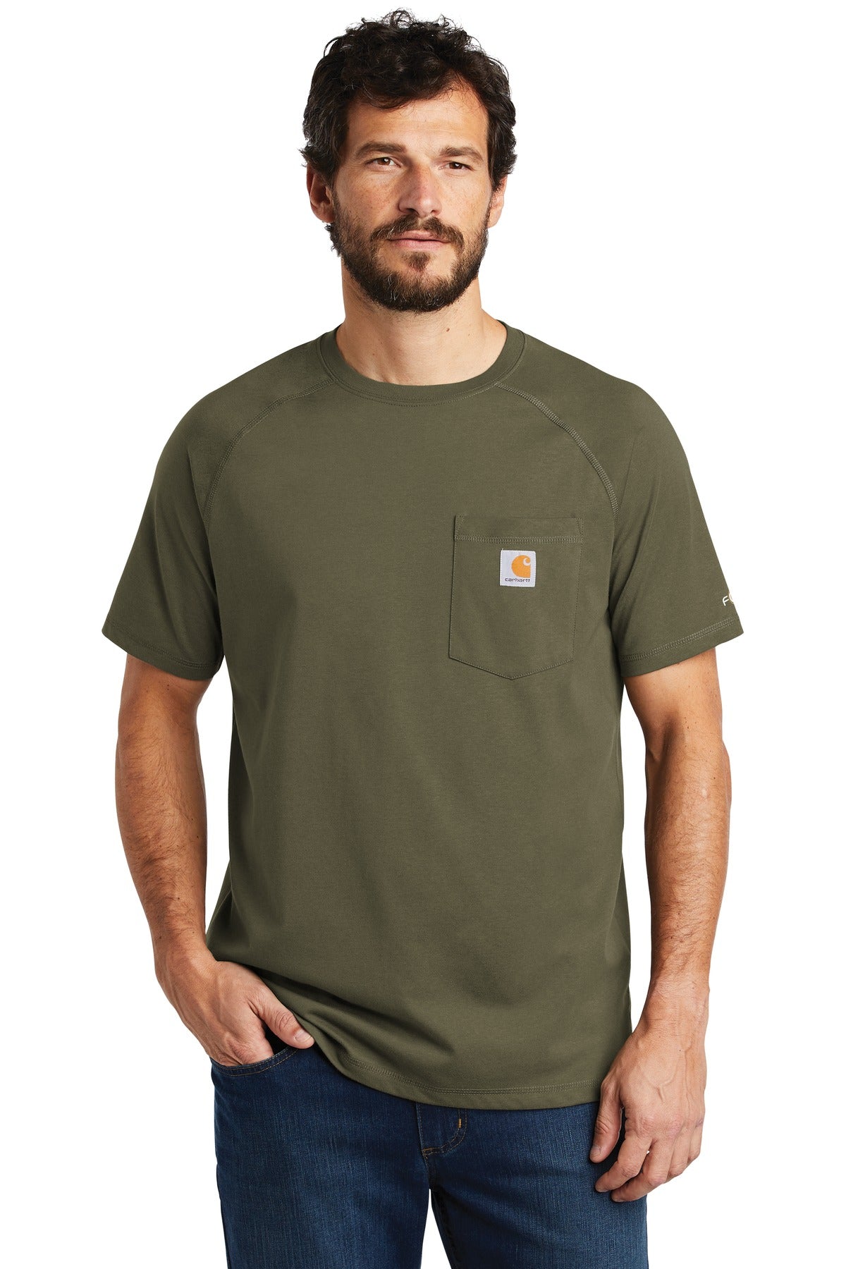 Carhartt Men's Force Cotton Delmont Short Sleeve T-Shirt