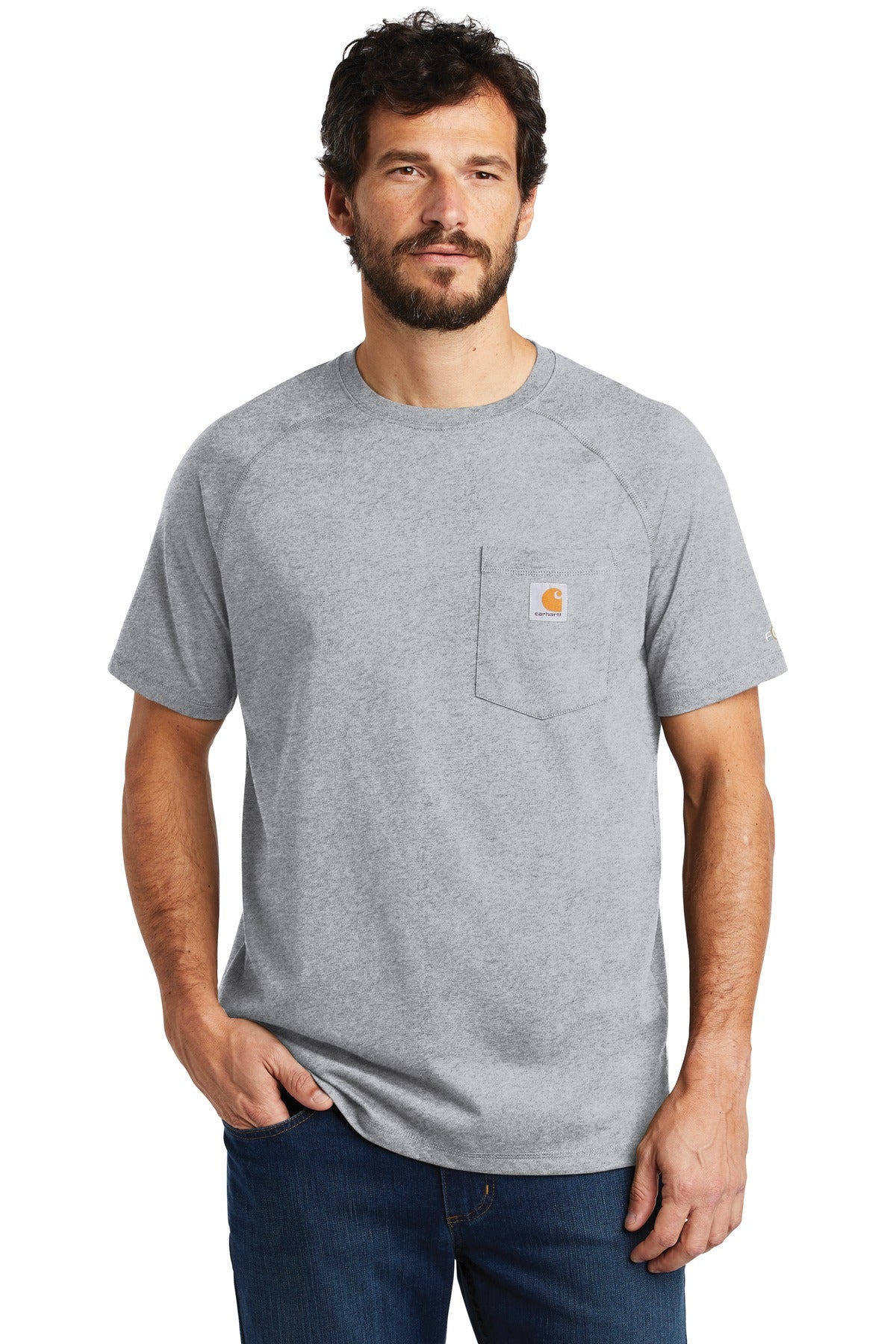 Carhartt Men's Force Cotton Delmont Short Sleeve T-Shirt