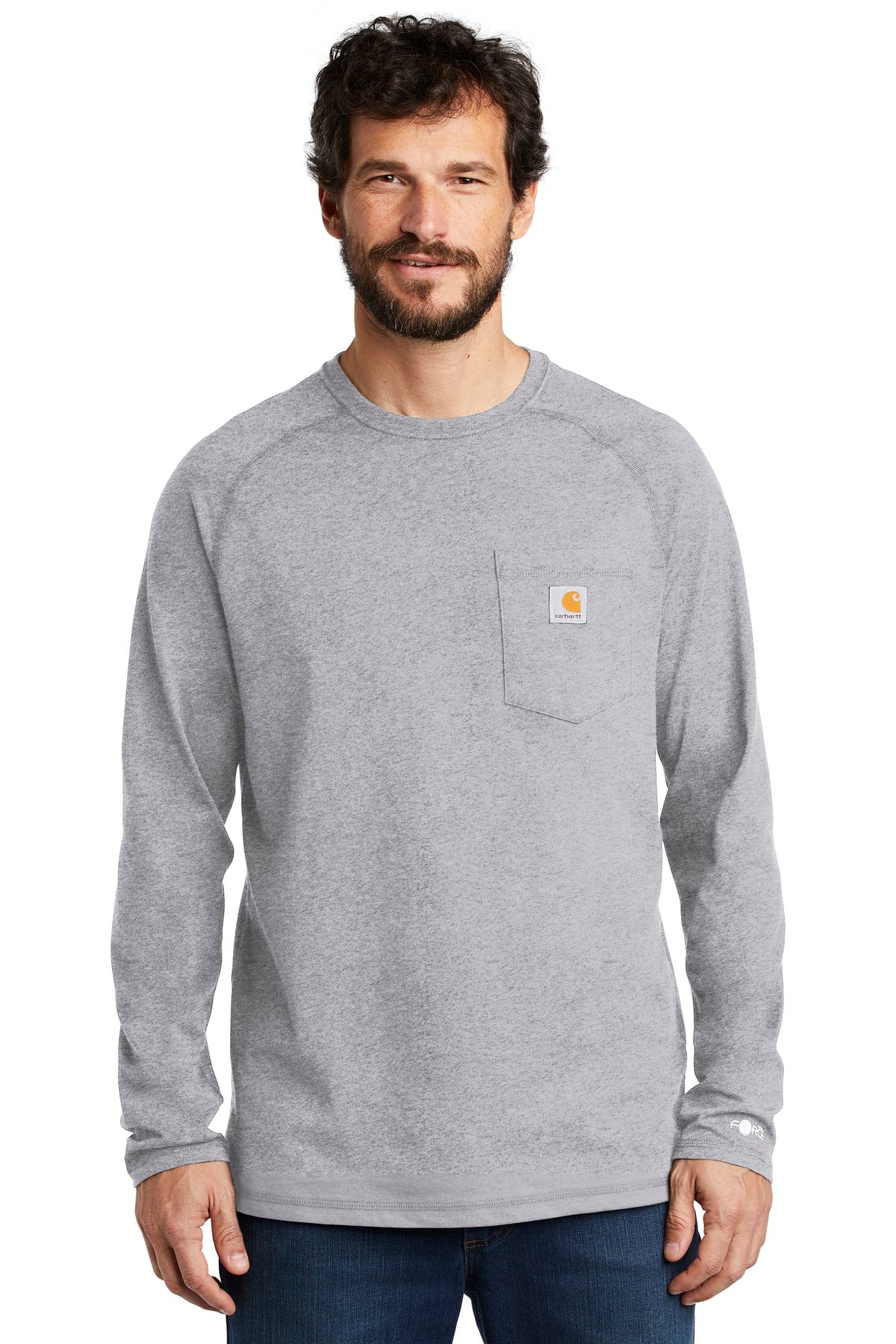 Carhartt Men's Force Cotton Delmont Long Sleeve T-Shirt