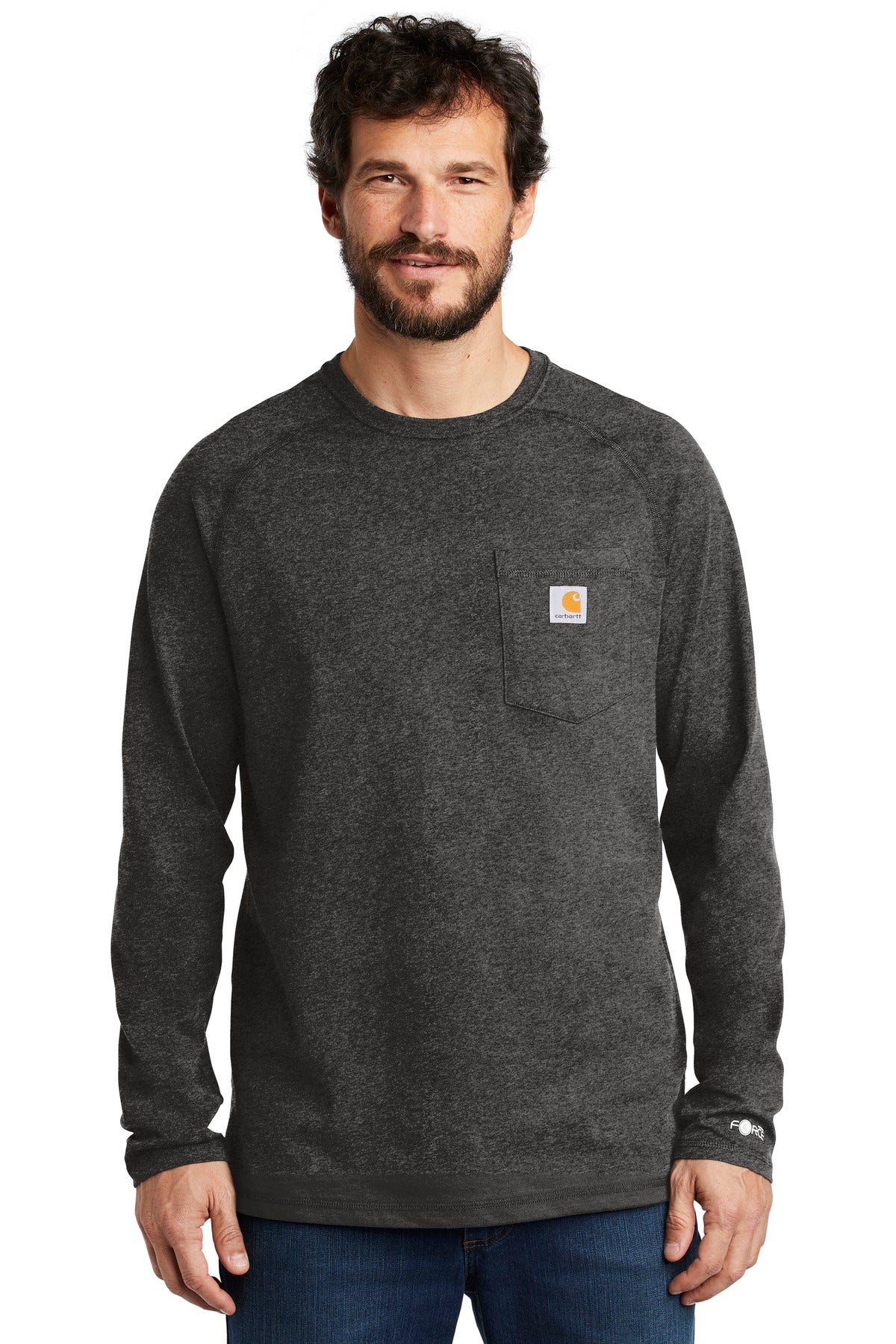 Carhartt Men's Force Cotton Delmont Long Sleeve T-Shirt