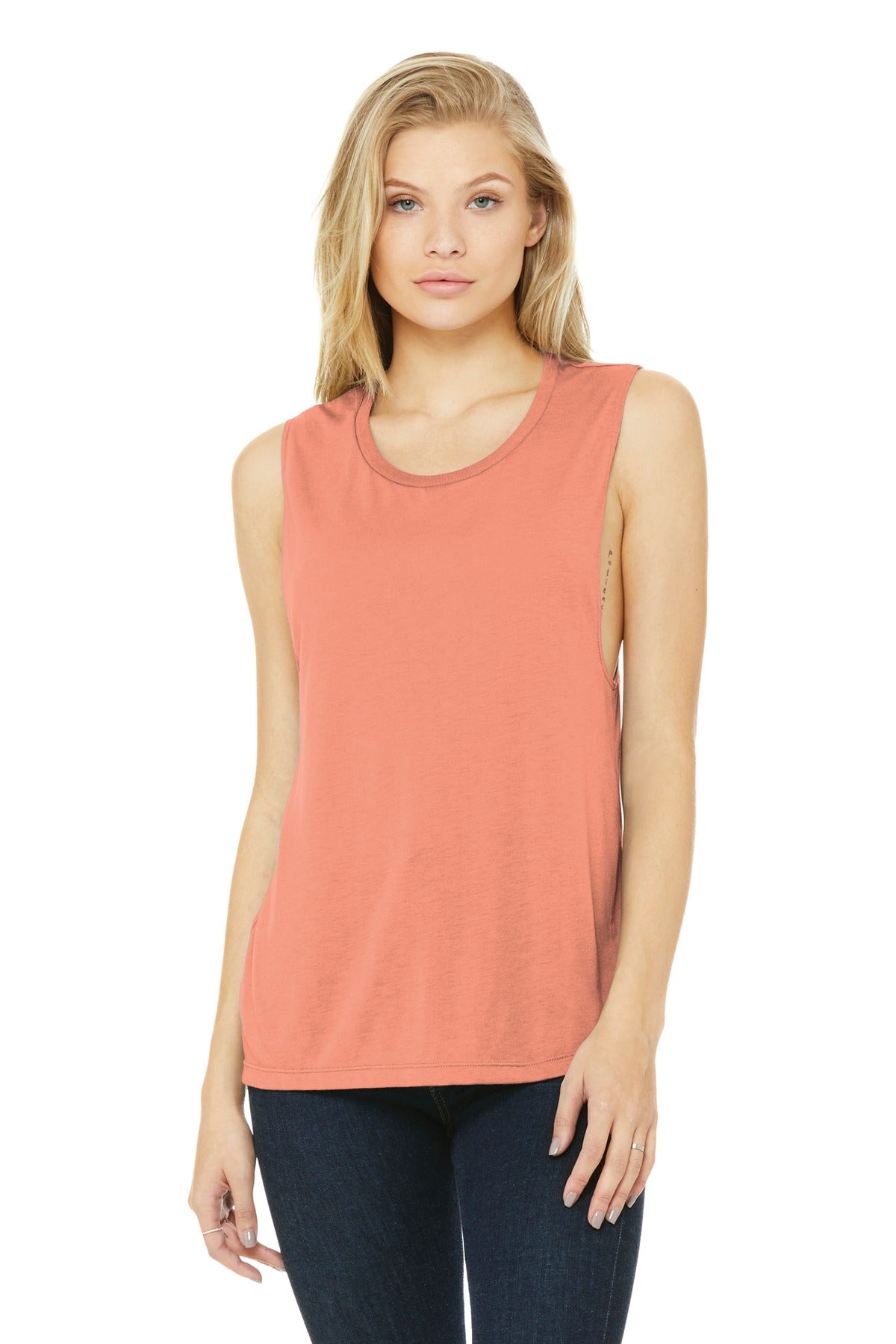 Bella + Canvas Women's Flowy Scoop Muscle Tank