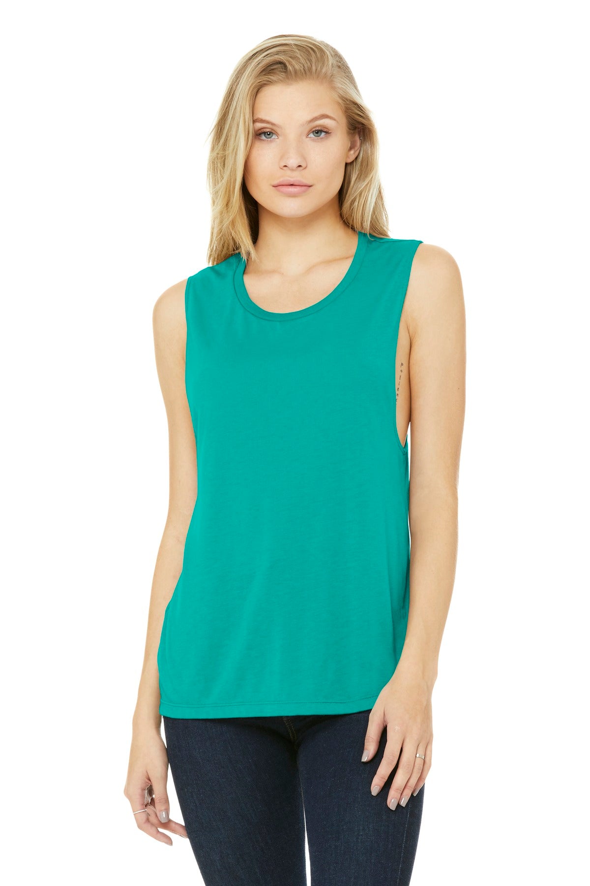 Bella + Canvas Women's Flowy Scoop Muscle Tank