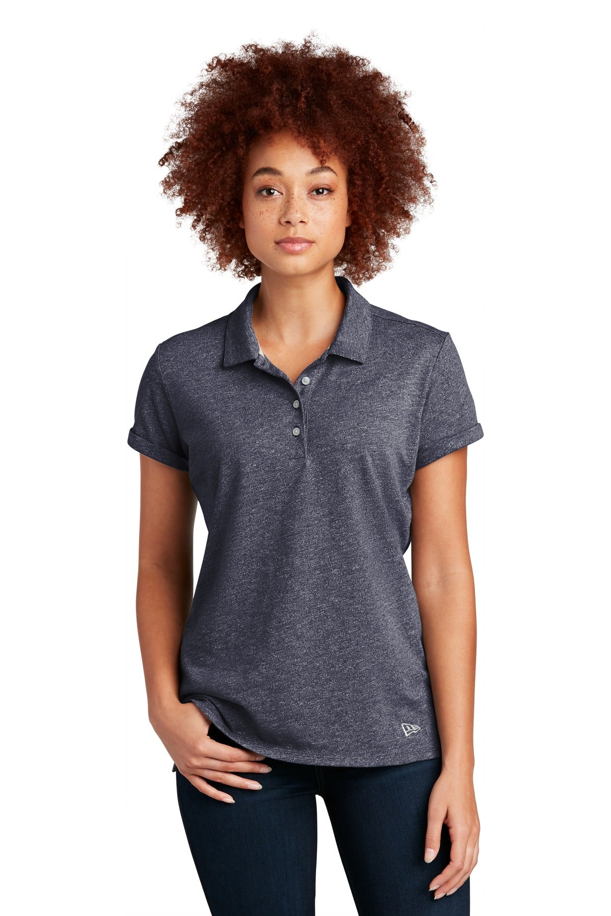 New Era Women's Slub Twist Polo LNEA301 Corporate Apparel Shirts & Tops