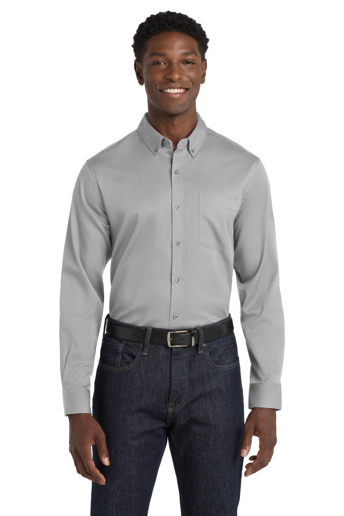 Port Authority Men's Long Sleeve SuperPro React Twill Shirt