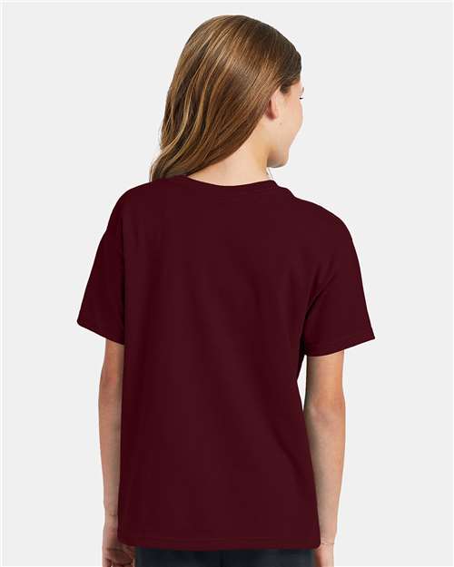 Hanes Youth EcoSmart 50/50 Cotton/Poly T-Shirt-6