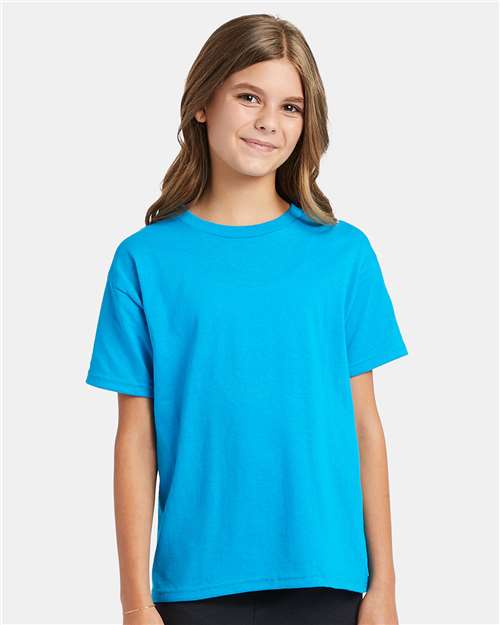 Hanes Youth EcoSmart 50/50 Cotton/Poly T-Shirt-4