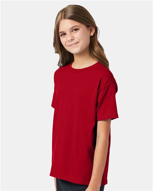 Hanes Youth EcoSmart 50/50 Cotton/Poly T-Shirt-5