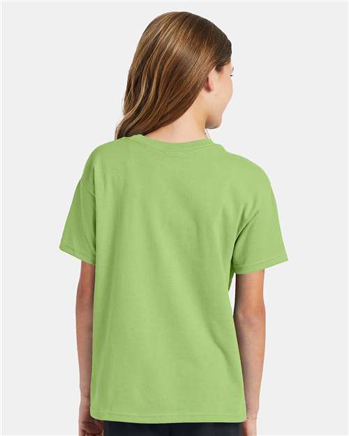 Hanes Youth EcoSmart 50/50 Cotton/Poly T-Shirt-6