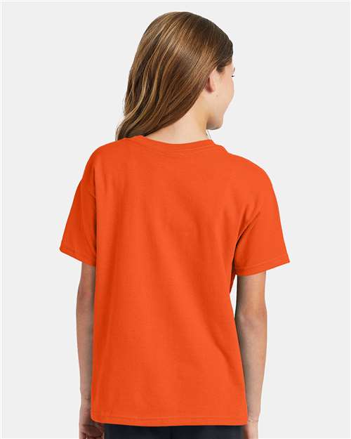 Hanes Youth EcoSmart 50/50 Cotton/Poly T-Shirt-6
