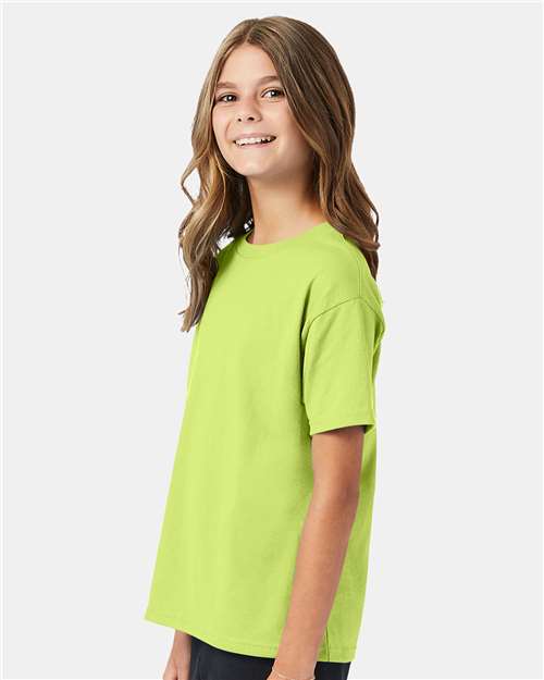 Hanes Youth EcoSmart 50/50 Cotton/Poly T-Shirt-4