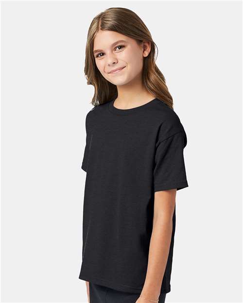 Hanes Youth EcoSmart 50/50 Cotton/Poly T-Shirt-4