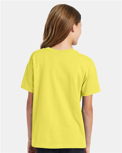 Hanes Youth EcoSmart 50/50 Cotton/Poly T-Shirt-6