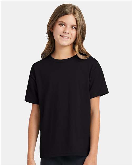 Hanes Youth EcoSmart 50/50 Cotton/Poly T-Shirt-4