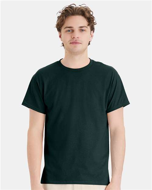 Hanes Men's EcoSmart 50/50 Cotton/Poly T-Shirt-3
