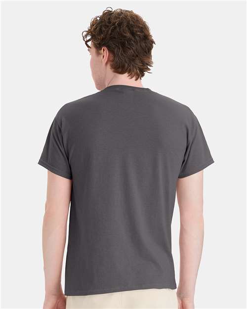 Hanes Men's EcoSmart 50/50 Cotton/Poly T-Shirt-5