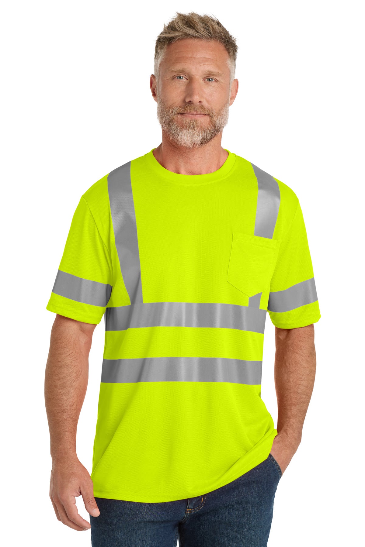 CornerStone Men's ANSI 107 Class 3 Mesh Tee