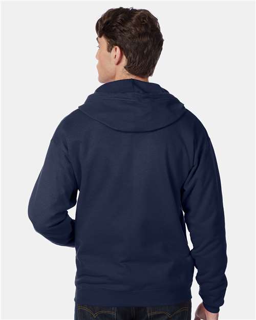 Hanes Men's EcoSmart Full-Zip Hooded Sweatshirt-5