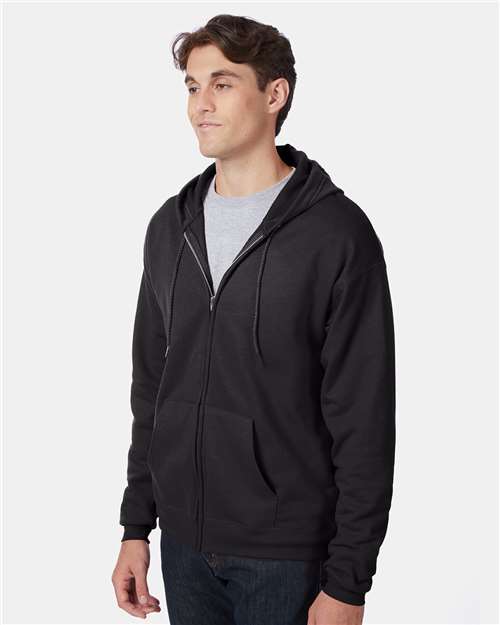 Hanes Men's EcoSmart Full-Zip Hooded Sweatshirt-4
