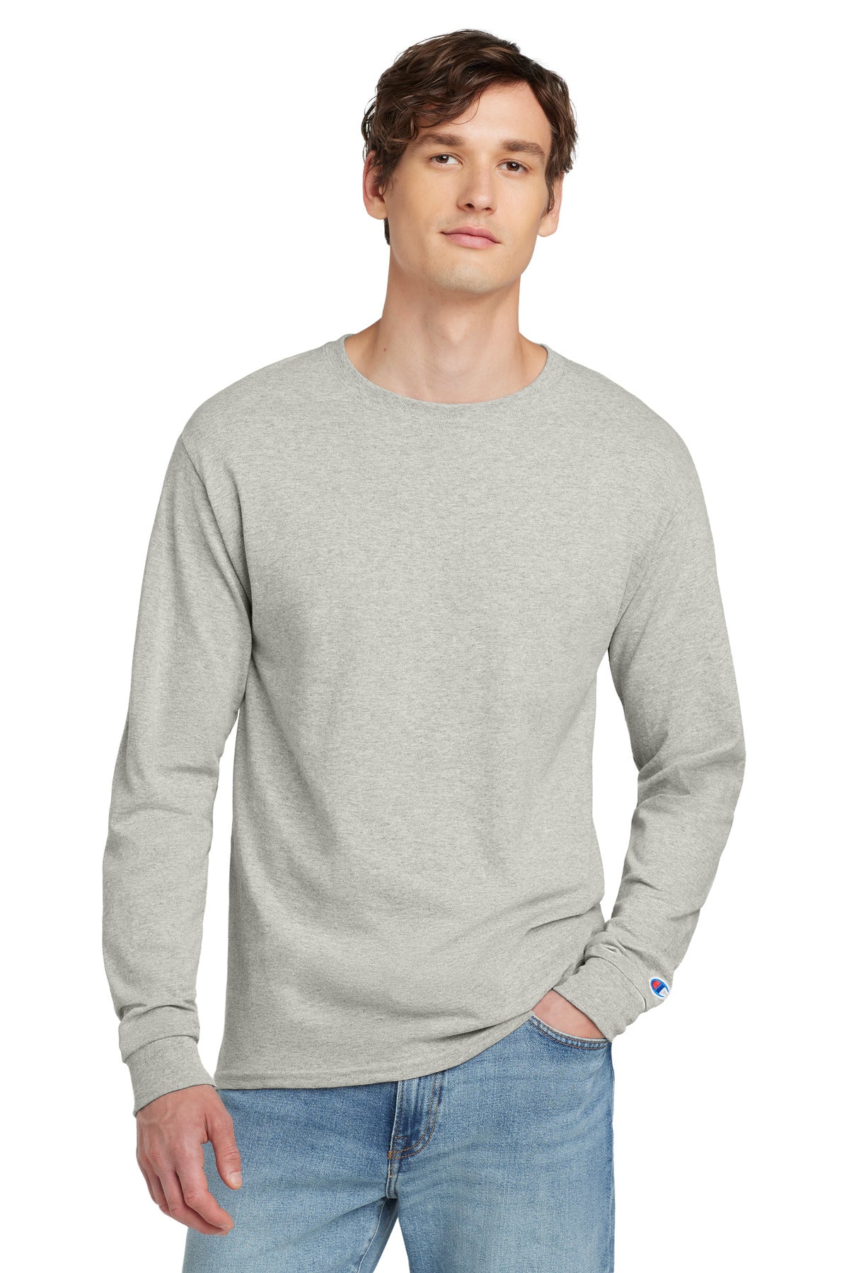 Champion Men's Heritage 5.2-Oz. Jersey Long Sleeve Tee Mens Apparel Shirts & Tops