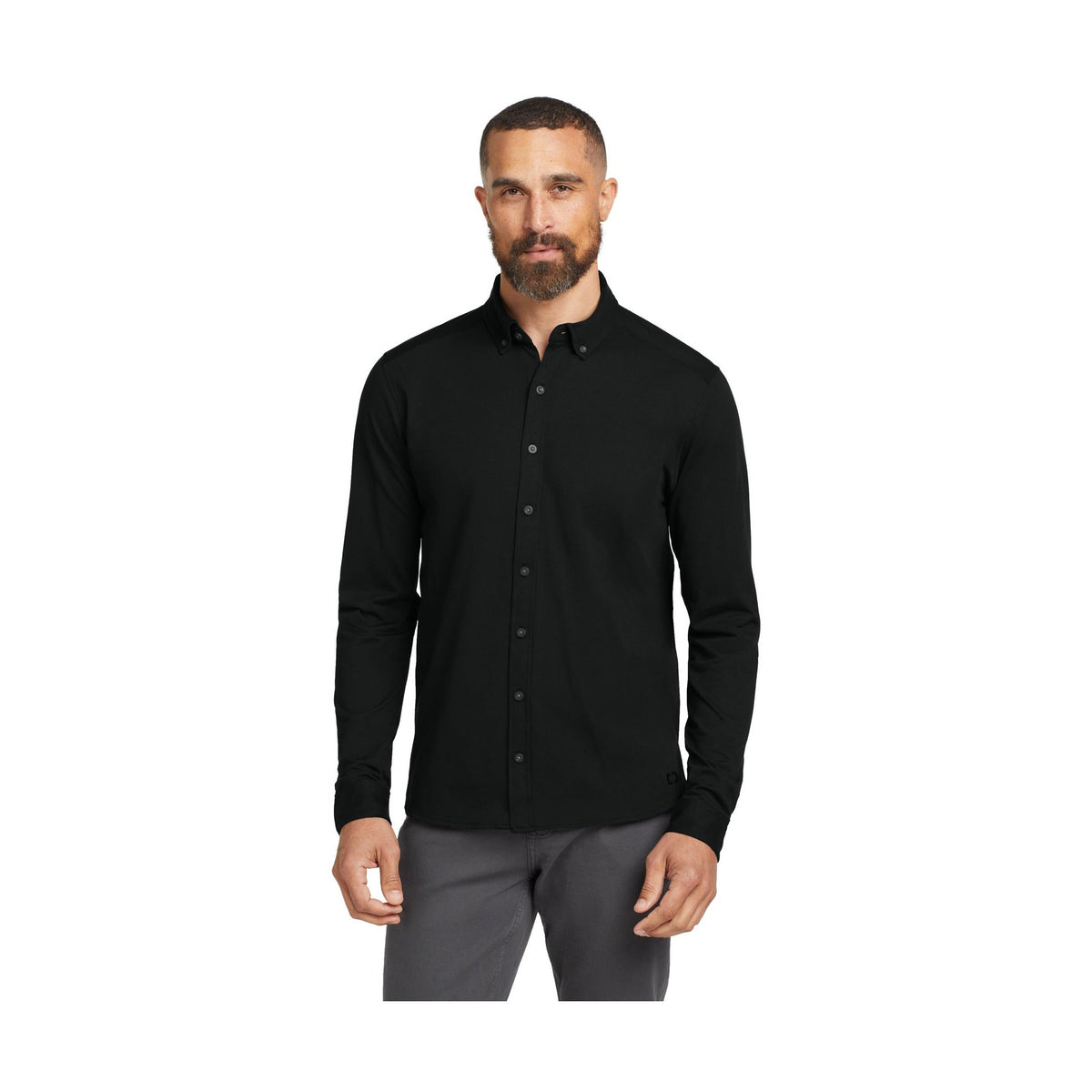 OGIO Men's Code Stretch Long Sleeve Button-Up