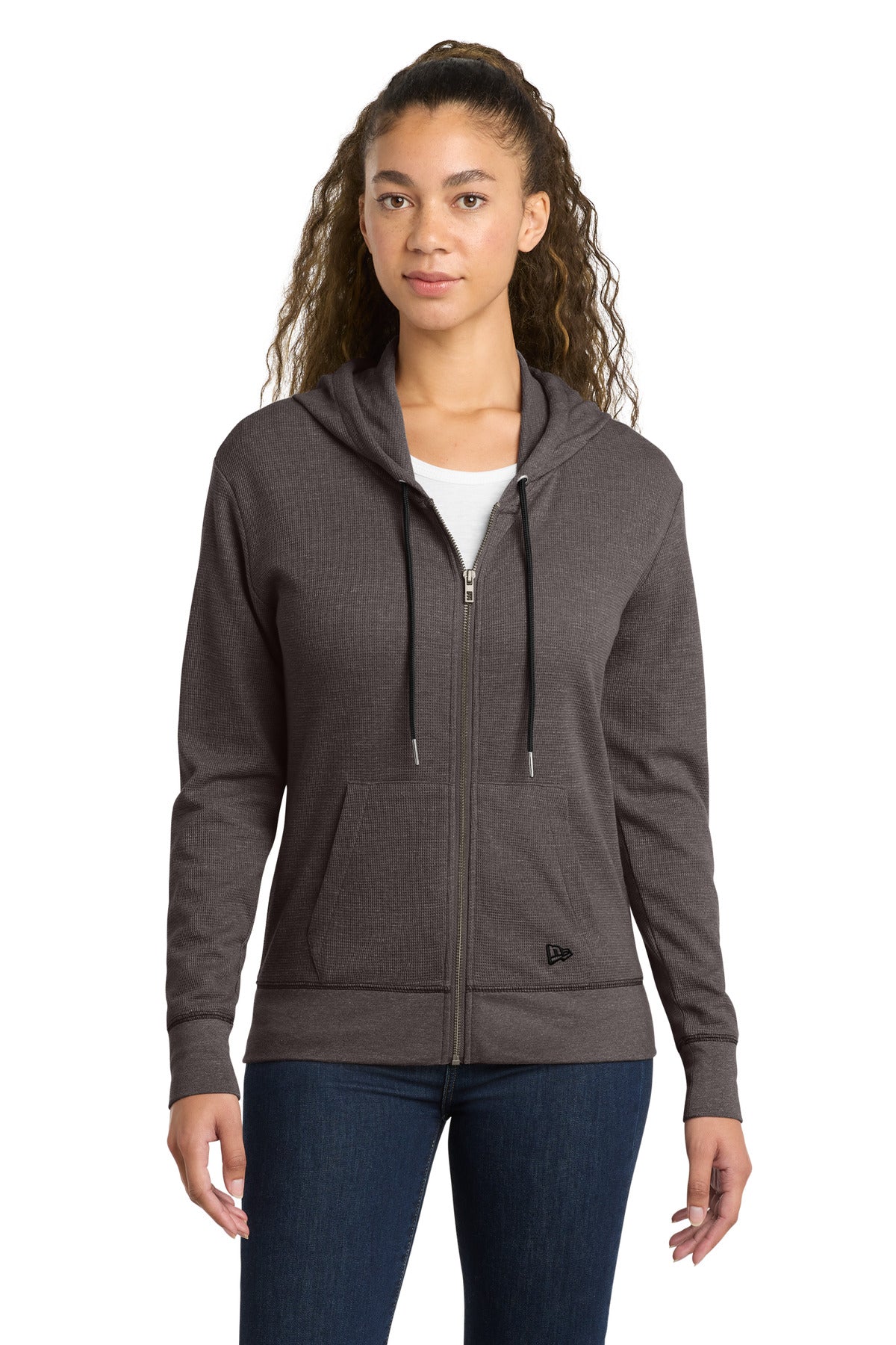 New Era Women's Thermal Full-Zip Hoodie LNEA141