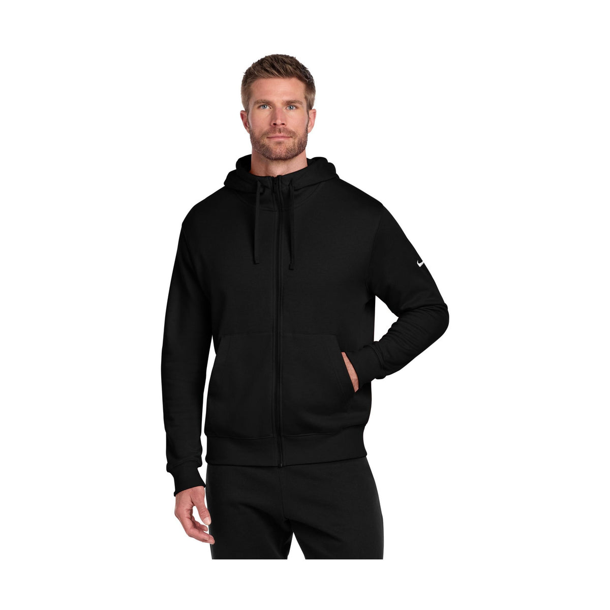 Nike Men's Club Fleece Sleeve Swoosh Full-Zip Hoodie NKDR1513