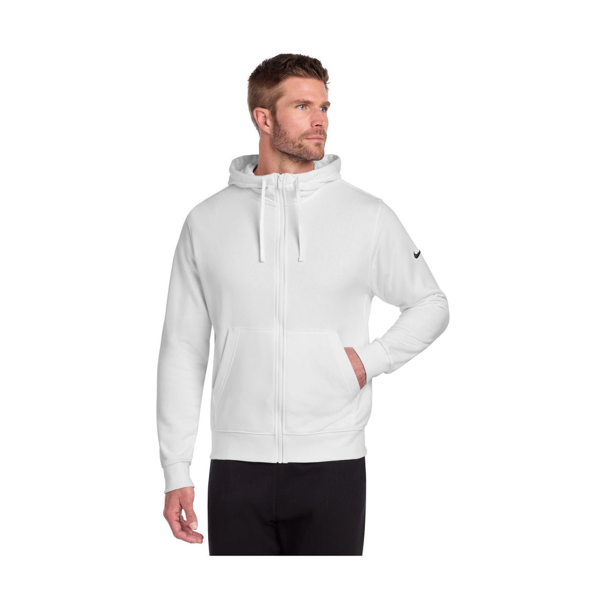 Nike Men's Club Fleece Sleeve Swoosh Full-Zip Hoodie NKDR1513