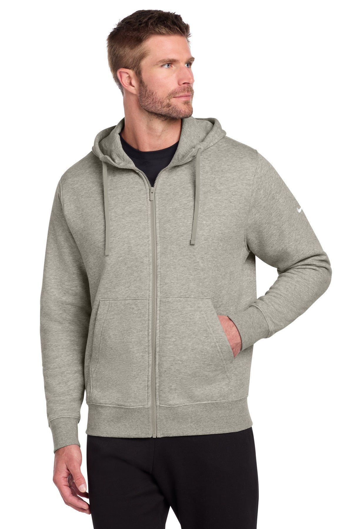 Nike Men's Club Fleece Sleeve Swoosh Full-Zip Hoodie NKDR1513