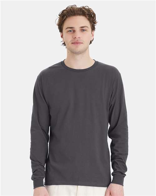 Hanes Men's Essential-T Long Sleeve T-Shirt-3