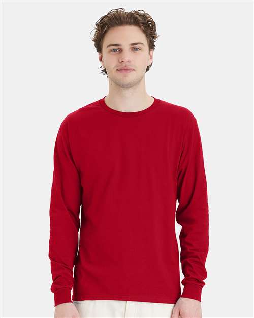 Hanes Men's Essential-T Long Sleeve T-Shirt-3