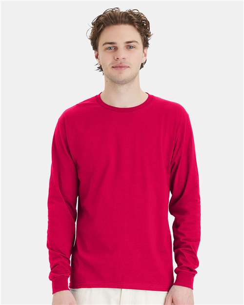 Hanes Men's Essential-T Long Sleeve T-Shirt-3