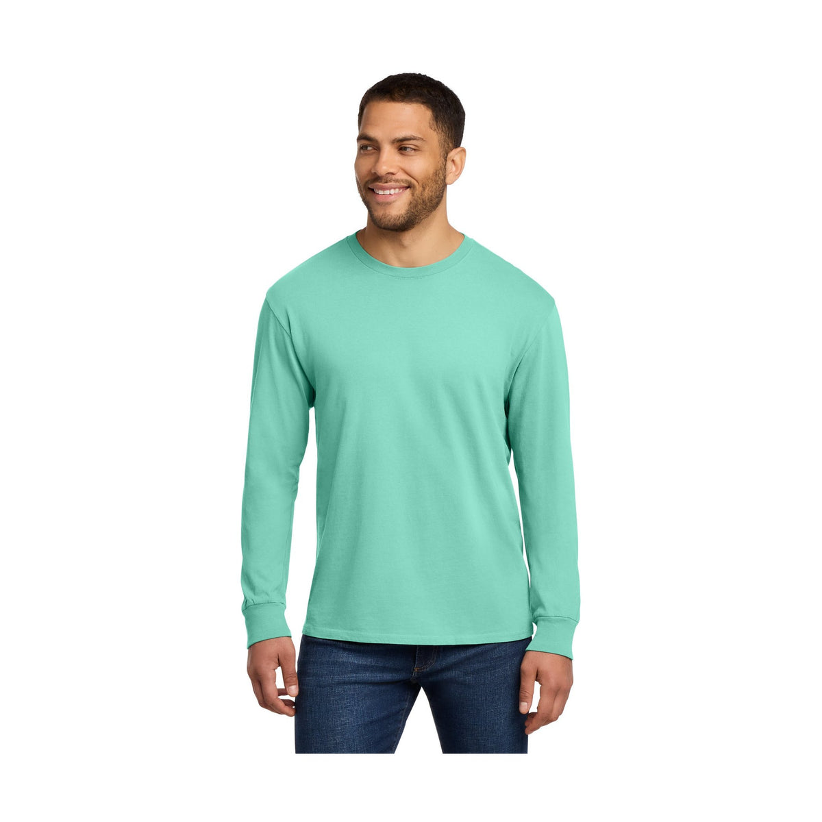 Port & Co Men's Beach Wash Garment-Dyed Long Sleeve Tee PC099LS